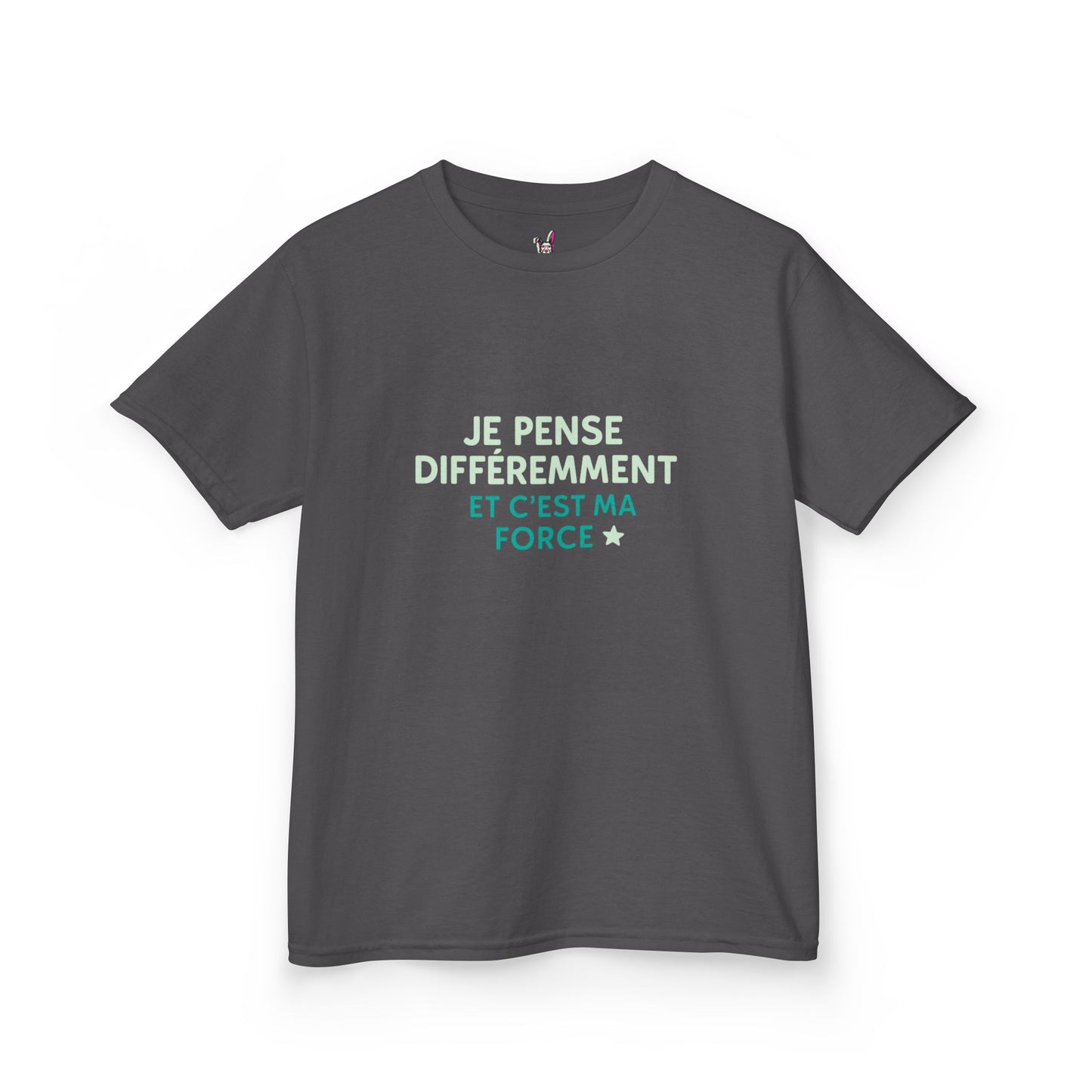 T-Shirt Enfant - "Je pense différemment et c'est ma force"