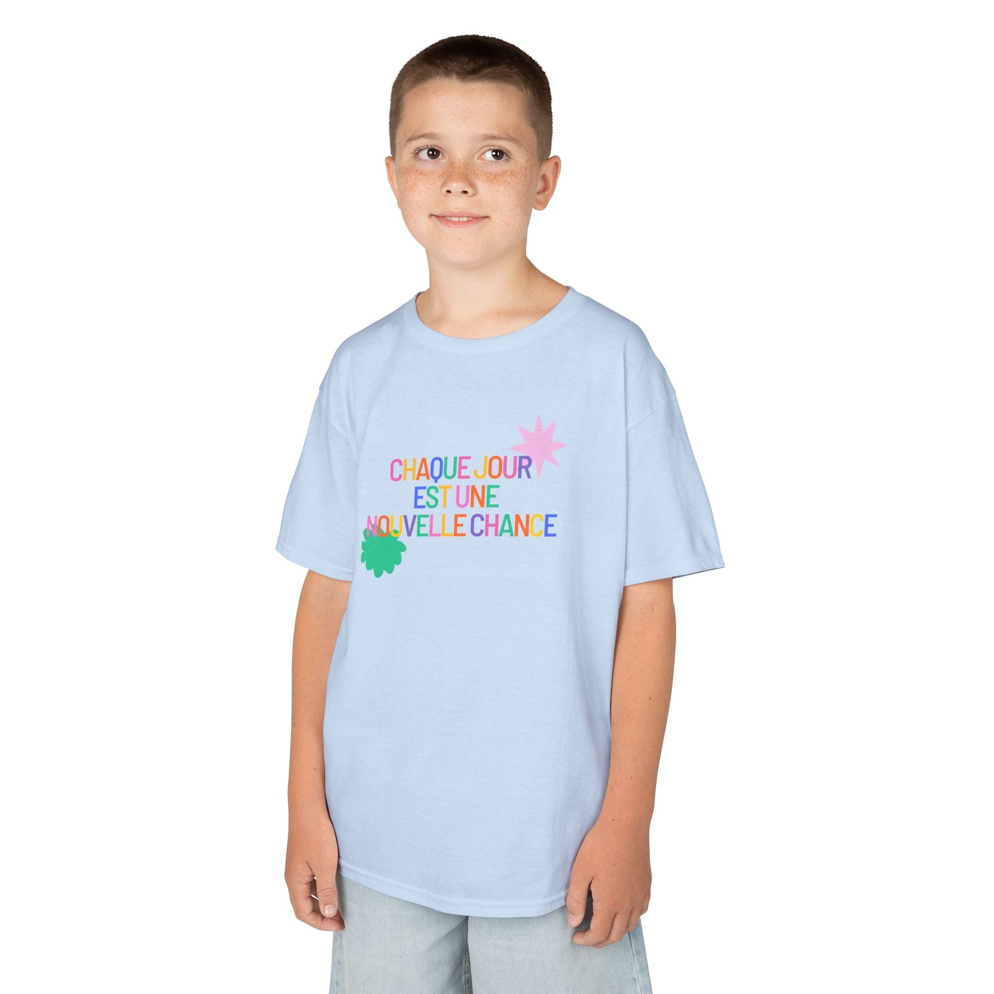 T-Shirt Enfant- "Chaque jour est une nouvelle chance"