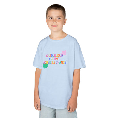 T-Shirt Enfant- "Chaque jour est une nouvelle chance"