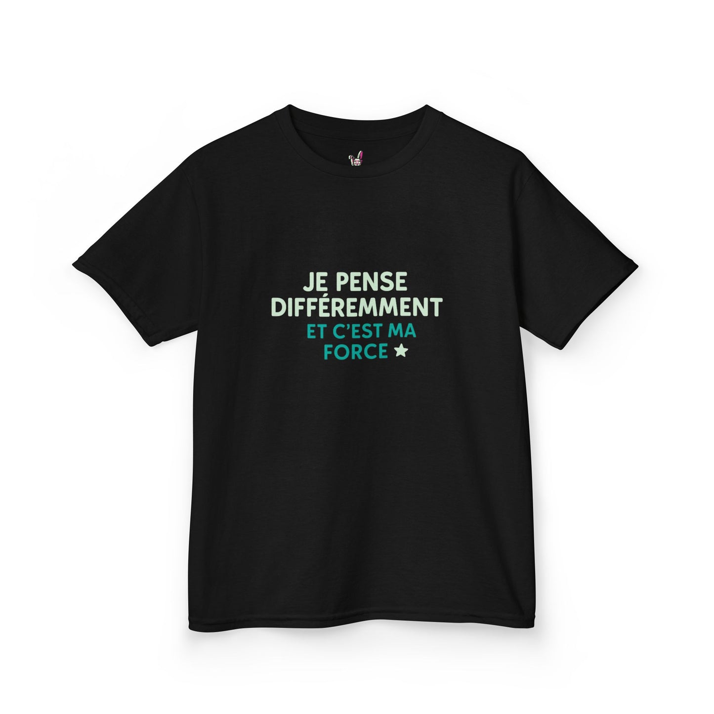 T-Shirt Enfant - "Je pense différemment et c'est ma force"