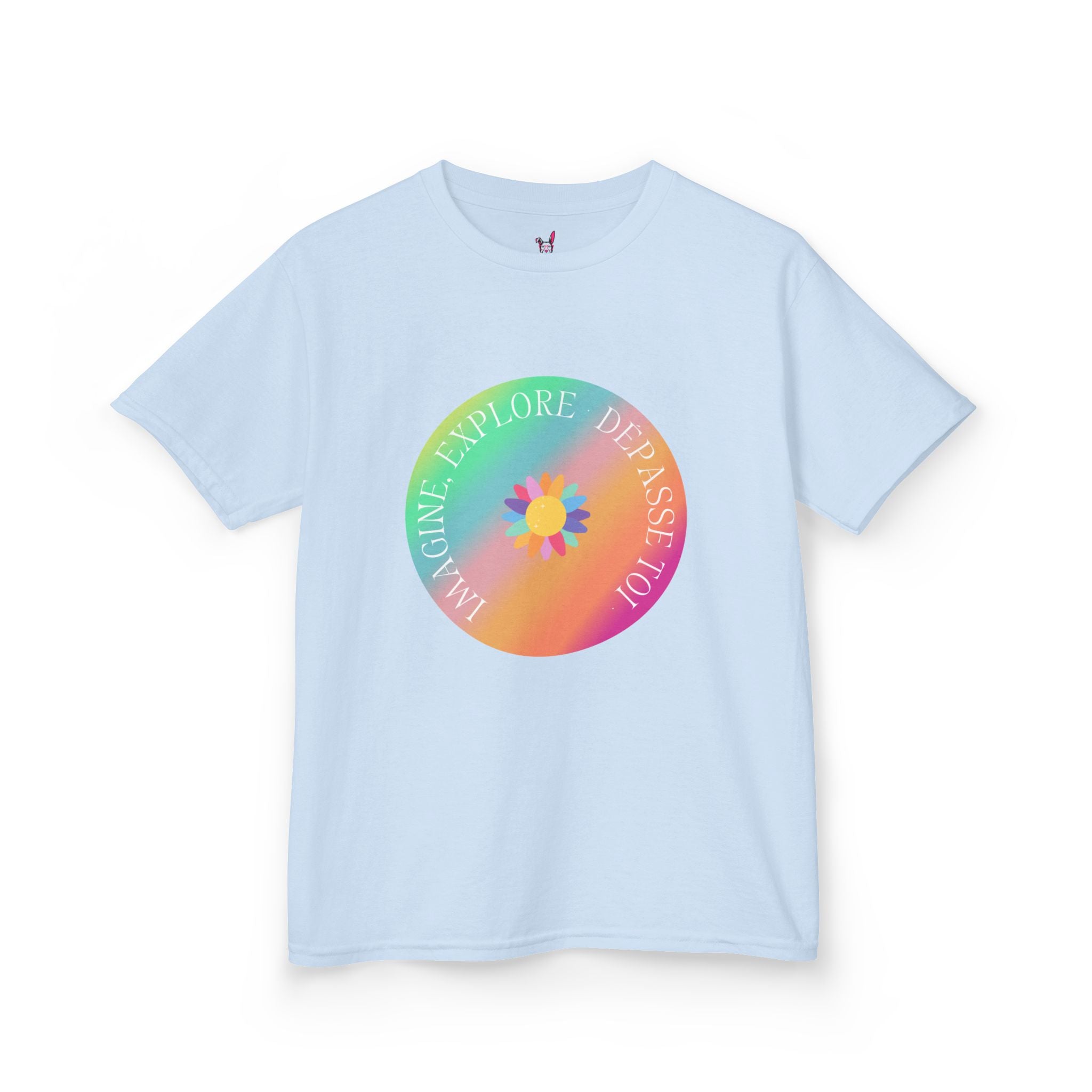 T-Shirt Enfant- "Imagine, Explore, Dépasse toi"