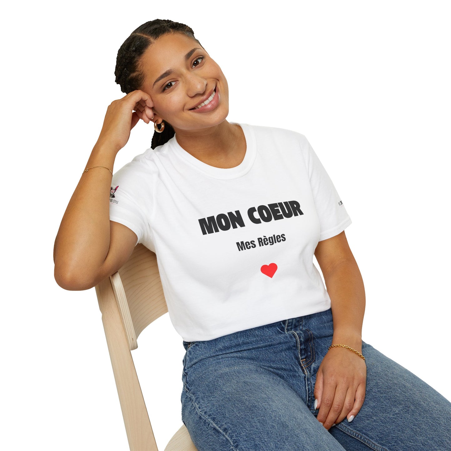 T-Shirt CELIB AU TOP - "Mon coeur, mes règles"