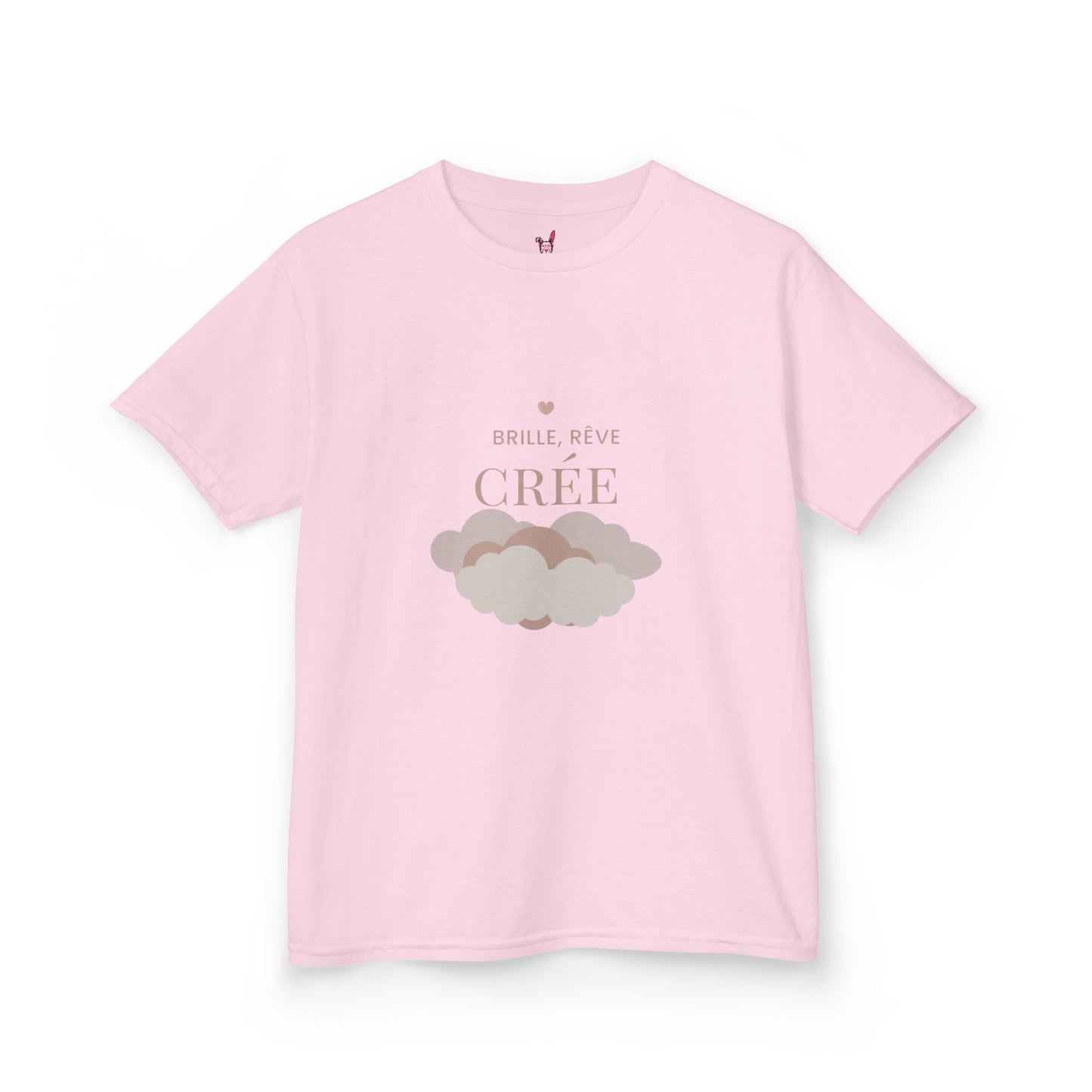 T-Shirt Enfant - "Brille, rêve, crée"
