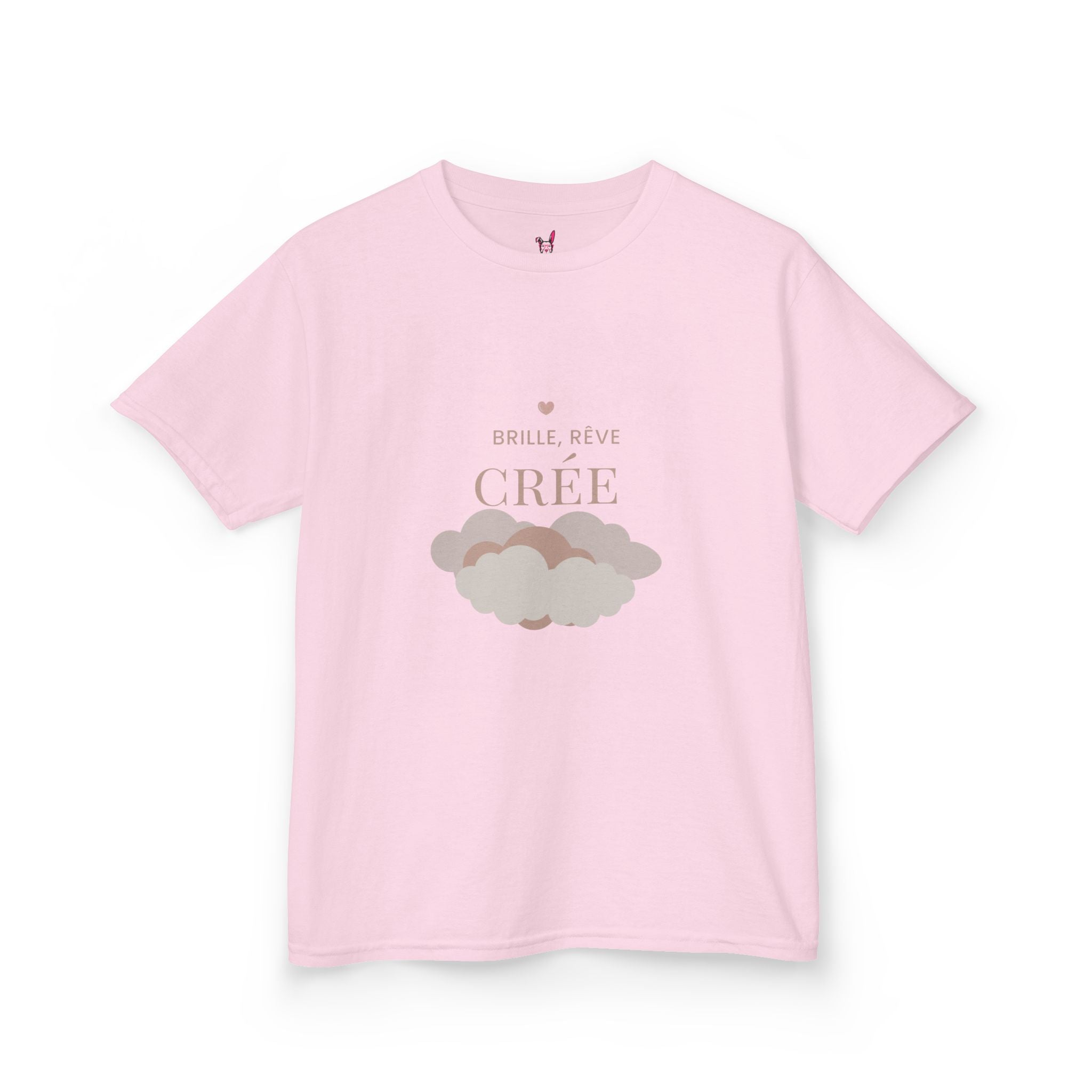 T-Shirt Enfant - "Brille, rêve, crée"
